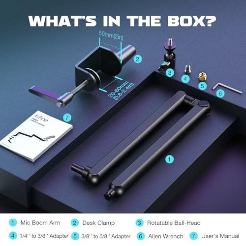 Thumbnail 8 de FIFINE BM88 Low Profile Microphone Boom Arm Stand