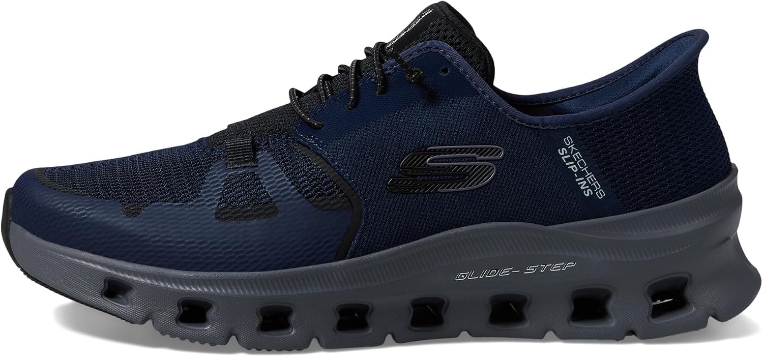 Thumbnail 4 de Skechers Glide-step ProSneaker för herr – mesh, bungee-snörning och luftkylt minnesskum