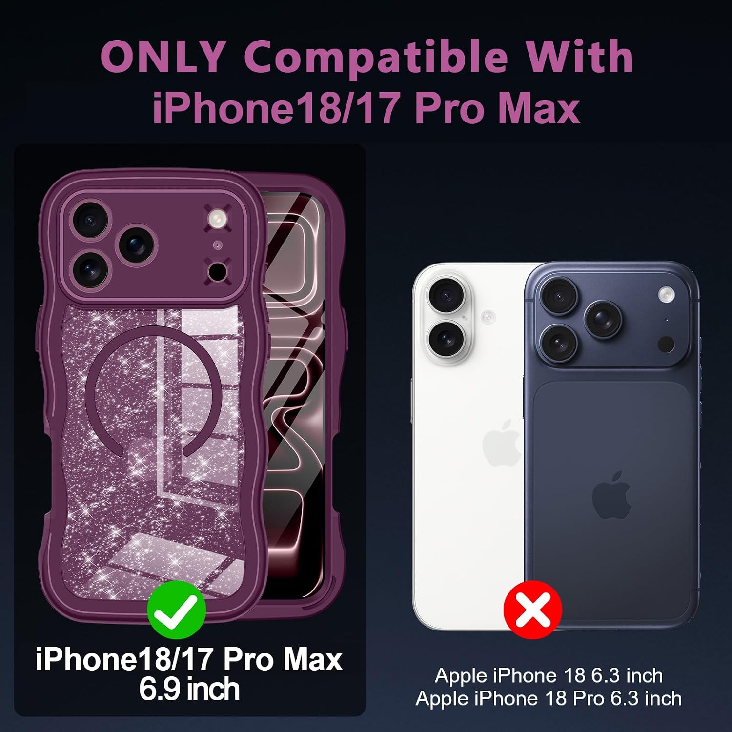 Detalle 2 de Hekodonk HC1045-05 Case for iPhone 17/18 Pro Max, Privacy Screen, MagSafe