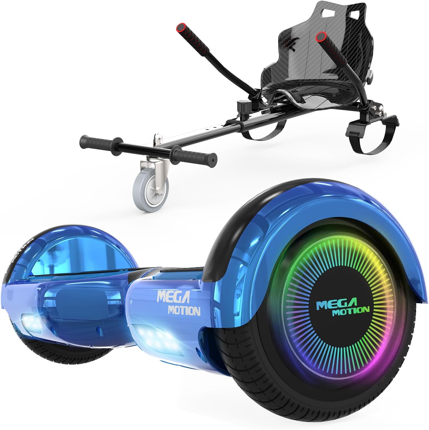 Thumbnail 5 de MEGA MOTION 6,5-Zoll Hoverboard mit Sitz für Kinder – mit Bluetooth-Lautsprecher und LED-Radbeleuchtung