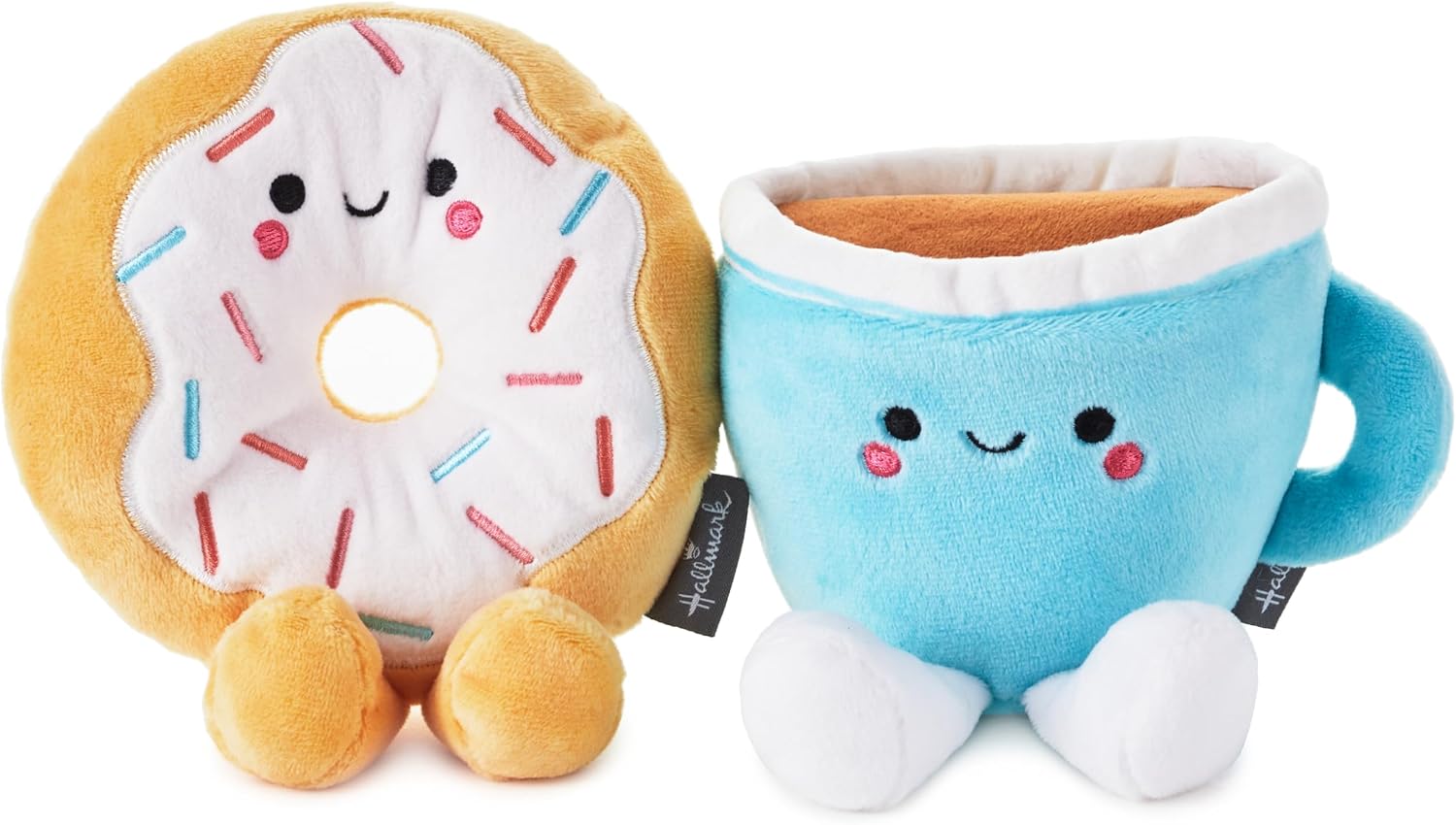 Detalle de Hallmark Better Together Coffee and Donut soft toy set