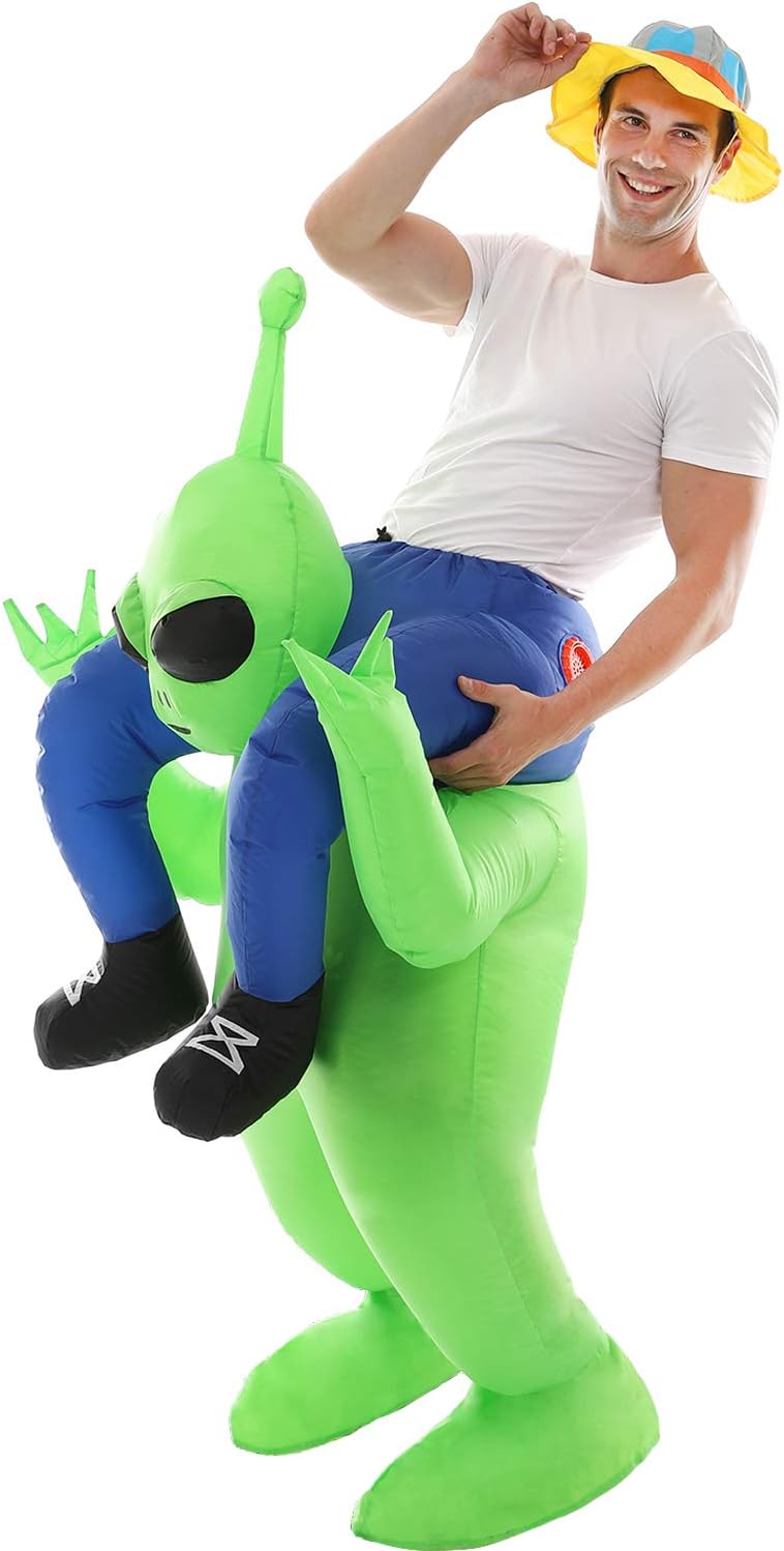 Thumbnail 3 de Double Couple Inflatable Alien Costume for Adults with Built-In Air Pump