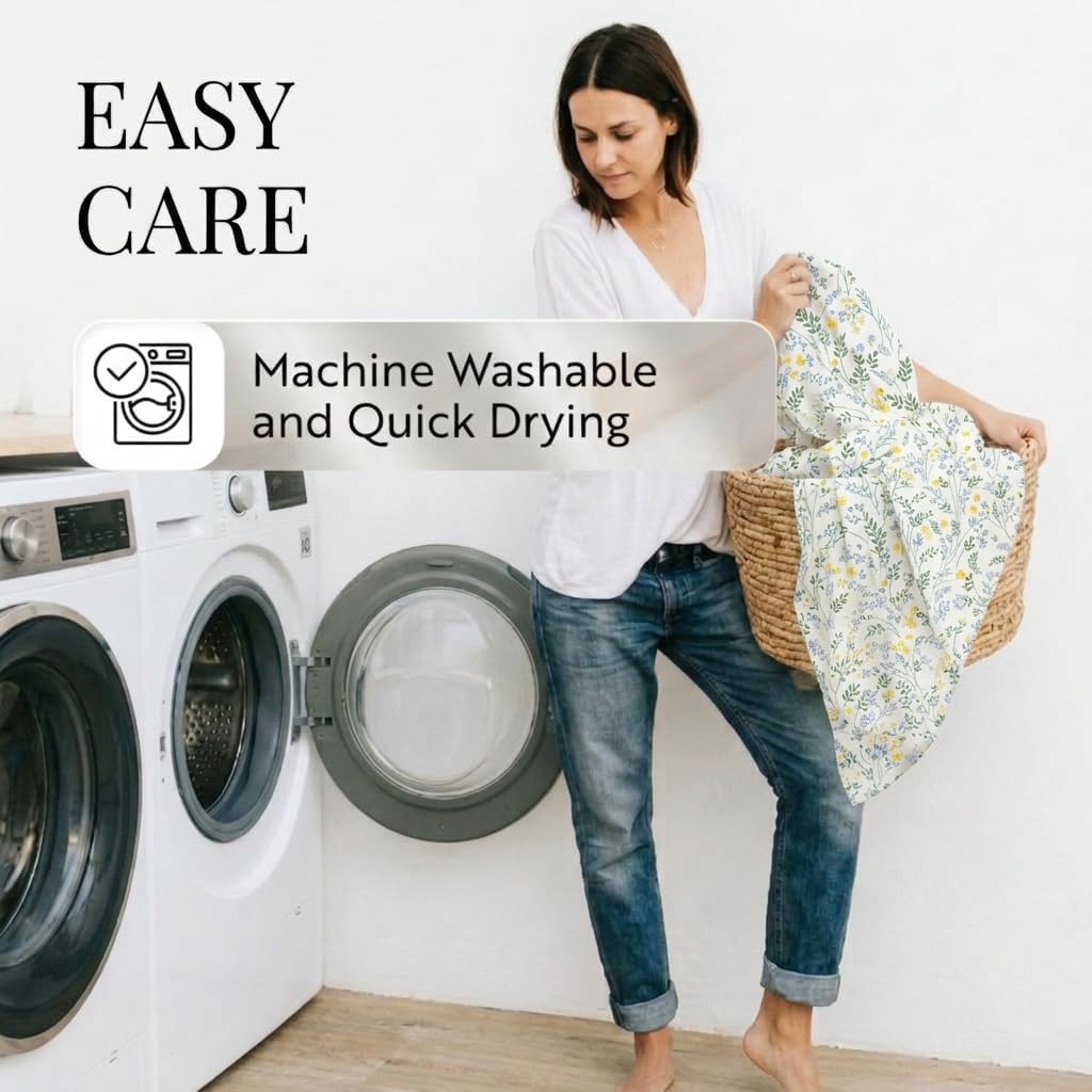 Detalle de Linen Market Patterned Microfiber Queen Sheet Set 4 Piece – Oeko-TEX Certified Ultra Soft & Wrinkle-Free