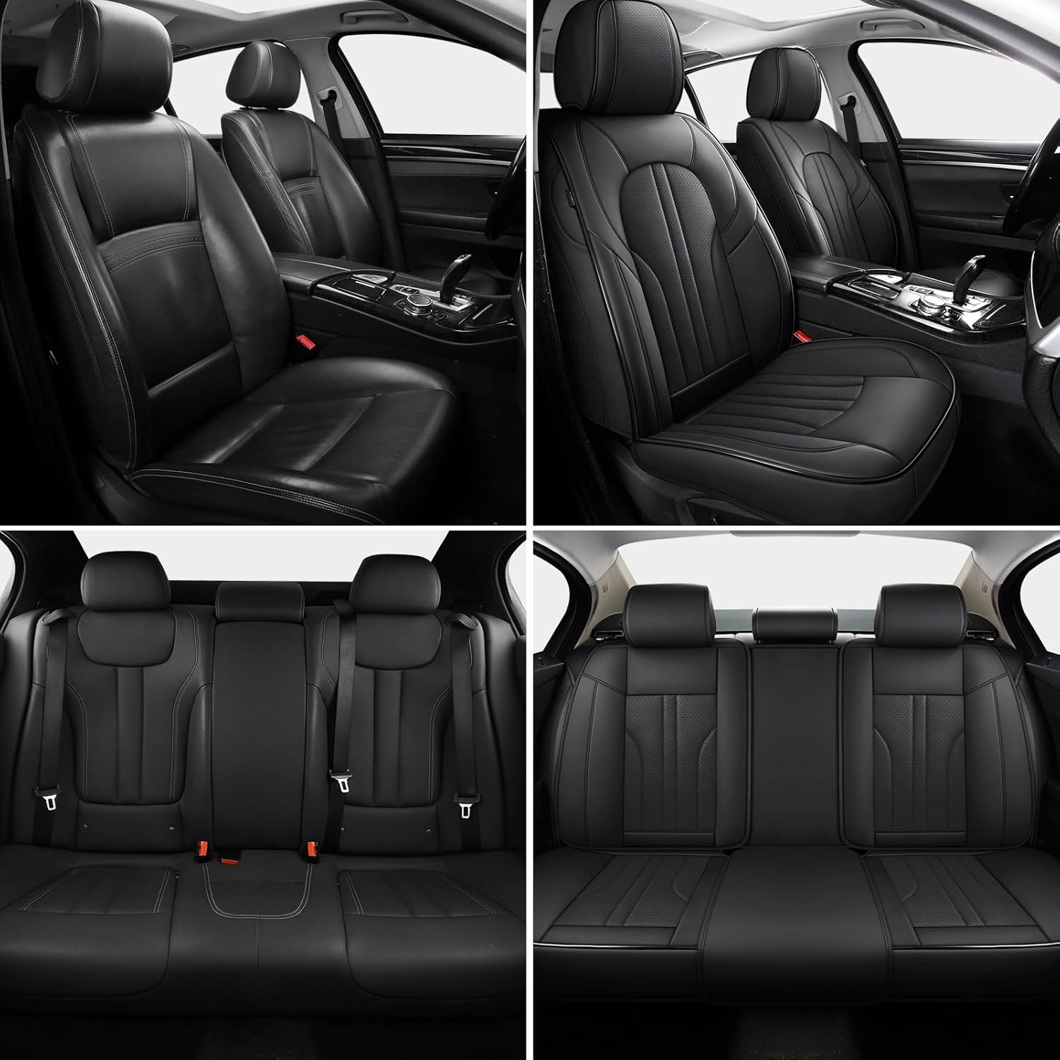 Thumbnail 2 de MINGBRON Full Set Car Seat Covers - Leather Look, Waterproof Protection
