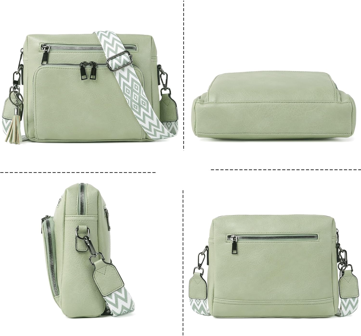 Thumbnail 6 de TANTOMI Umhängetasche Damen – Crossbody Bag mit verstellbarem Abnehmbar Schultergurt