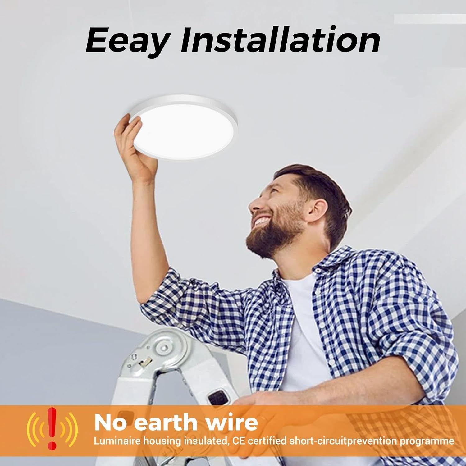 Thumbnail 6 de slochi Bathroom Light with 3 Colour Temperatures – IP44 Round Flush Ceiling Light (Ø22 cm)