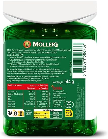 Thumbnail 5 de Möller’s ® Cápsulas de aceite de hígado de bacalao 🐟 160