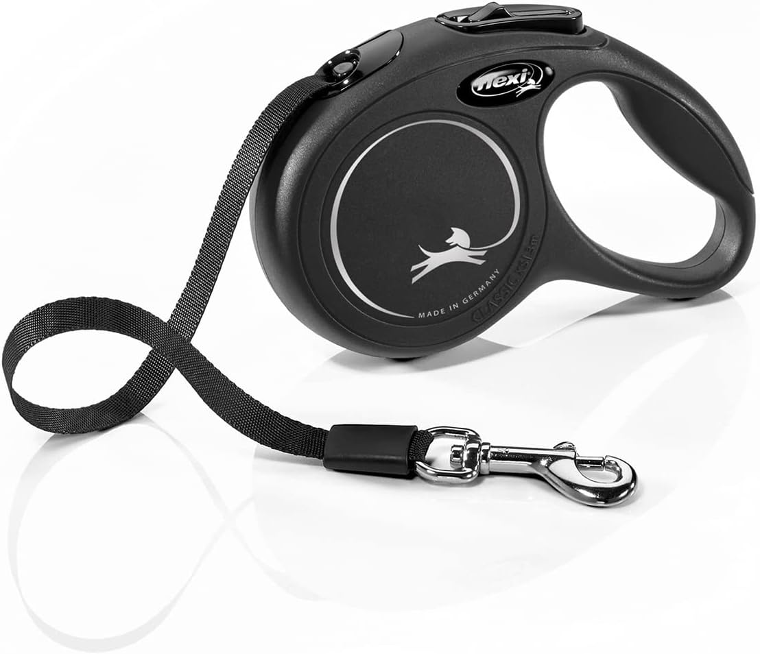 Detalle 2 de flexi® Classic XS Laisse rétractable 3 m pour petits chiens - noir, format de poche