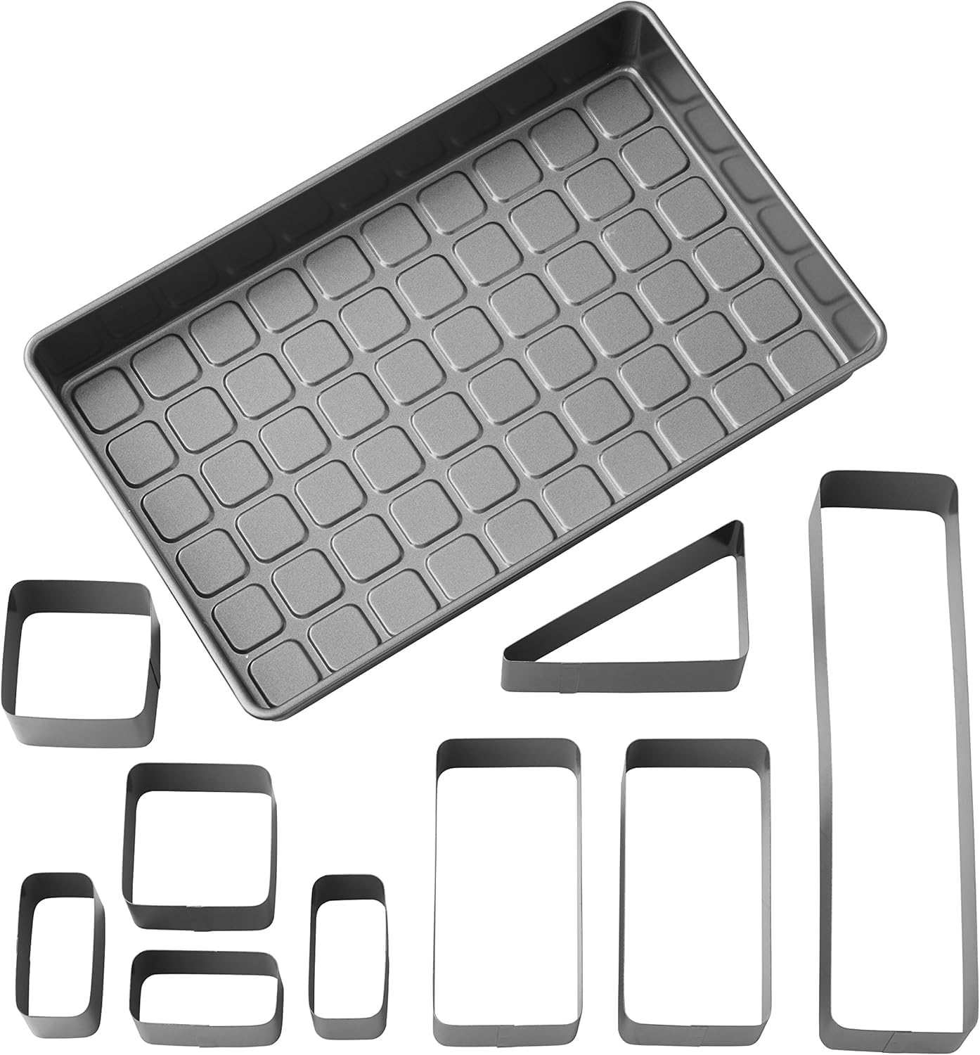 Wilton Buchstaben und Zahlen Verstellbare Antihaft-Kuchenform 10-teilig