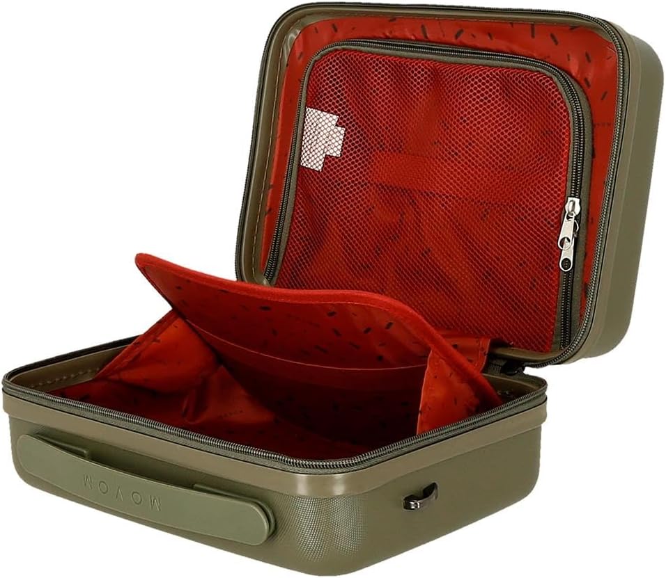 Detalle 2 de MOVOM Wood beauty case da cabina in ABS con doppio scomparto e specchio