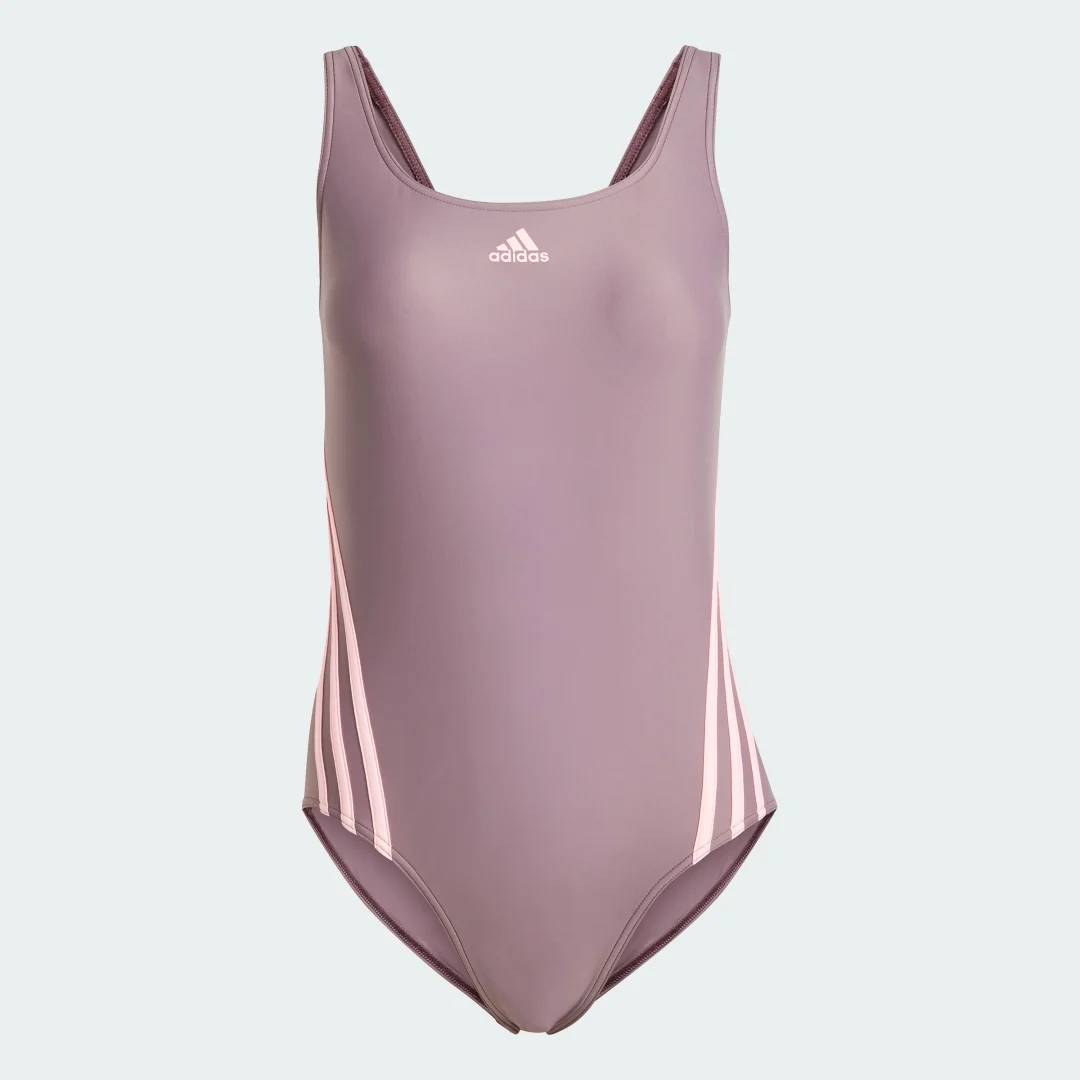 Detalle 2 de Bañador adidas 3 bandas – color violeta