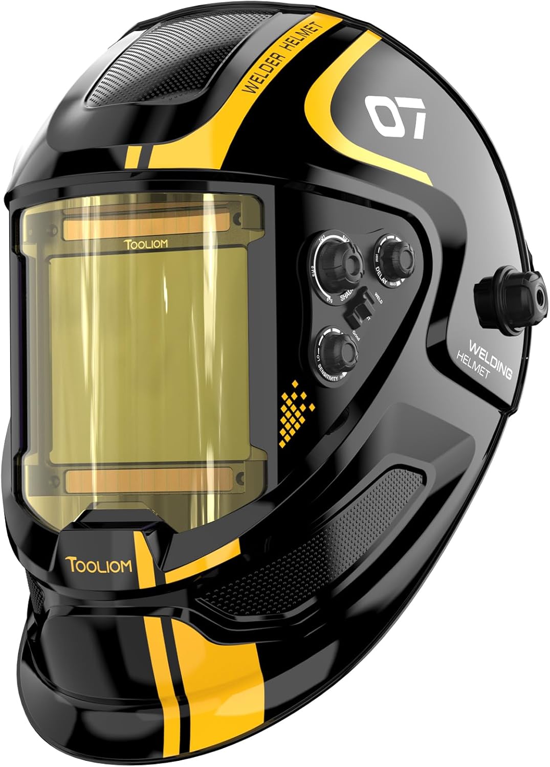TOOLIOM Large Viewing Welding Helmet with True Color Auto Darkening