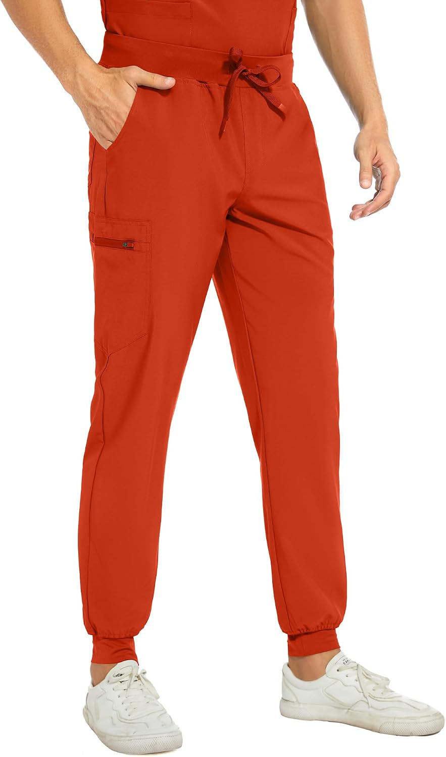 Detalle 1 de COZYFIT Men's Scrub Set with V-Neck Top