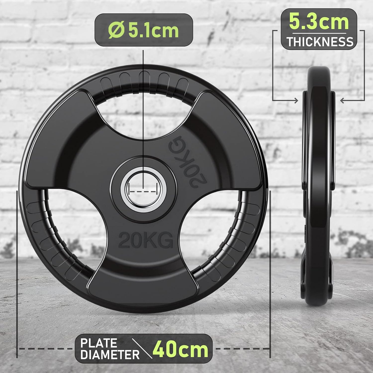 Detalle 2 de PhysKcal Olympische Hantelscheiben Ø50 mm 1,25–25 kg