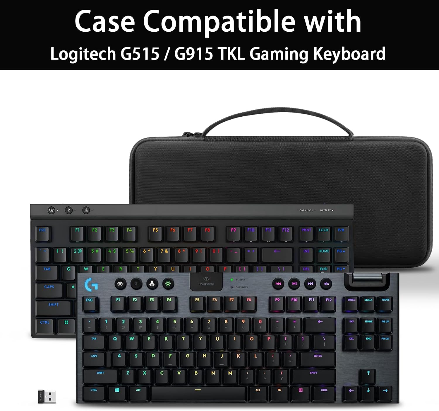Detalle 2 de co2CREA Hard Case for Logitech G515/G915 TKL (Case Only)