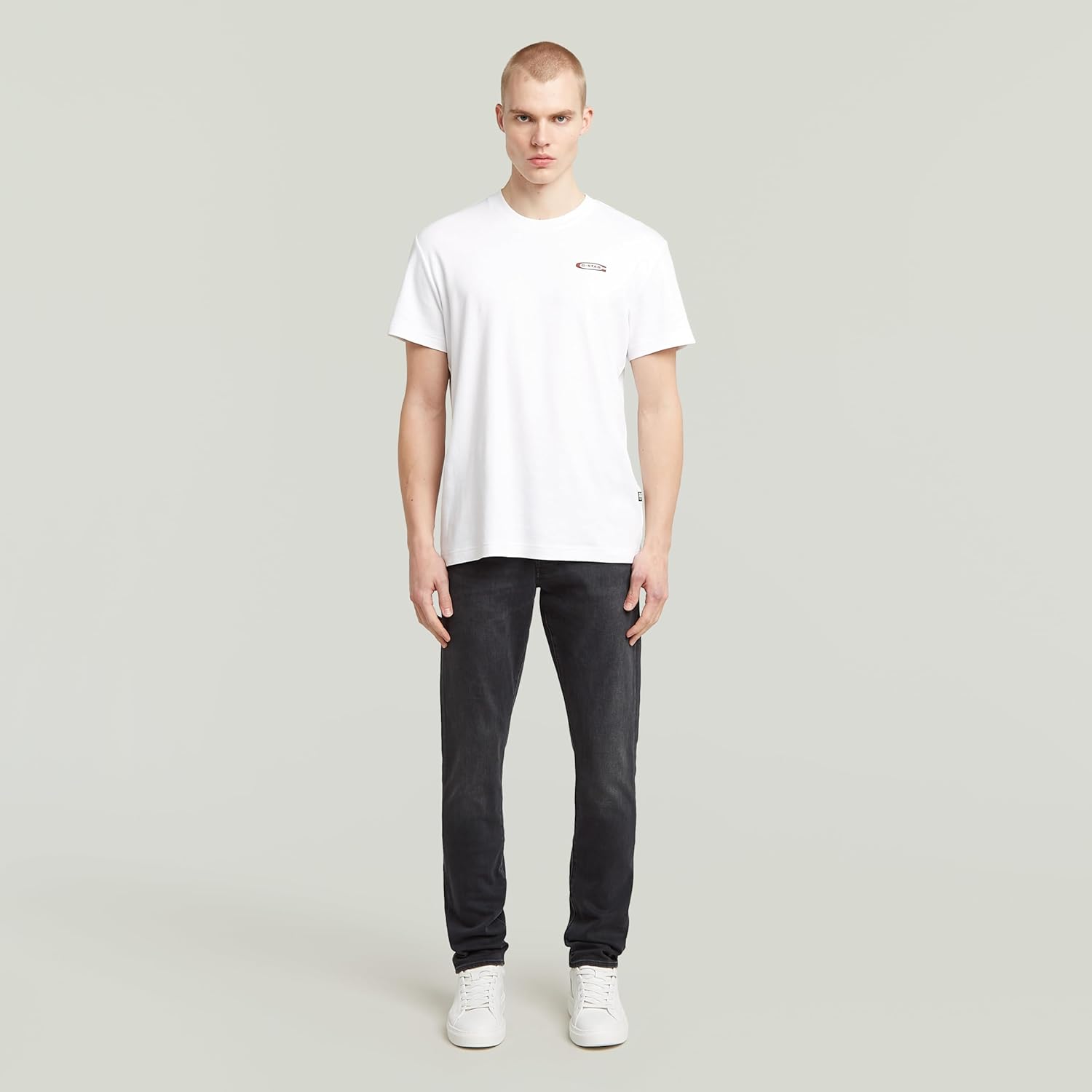Detalle de G-Star Herren 3301 Slim Jeans – schlank geschnittene Jeans mit schmalem Bein