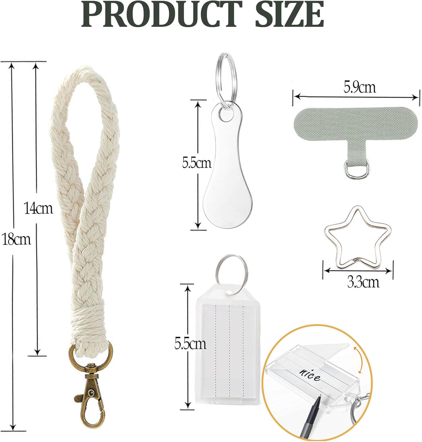 Thumbnail 6 de Artisoul Handykette Universal – Makramee Handband 2-in-1, kompatibel mit allen Smartphones
