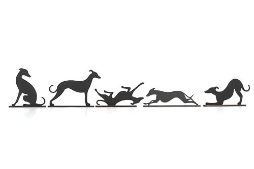 Thumbnail 7 de Acrylic Whippet/Greyhound Silhouette Ornaments – Set of 5