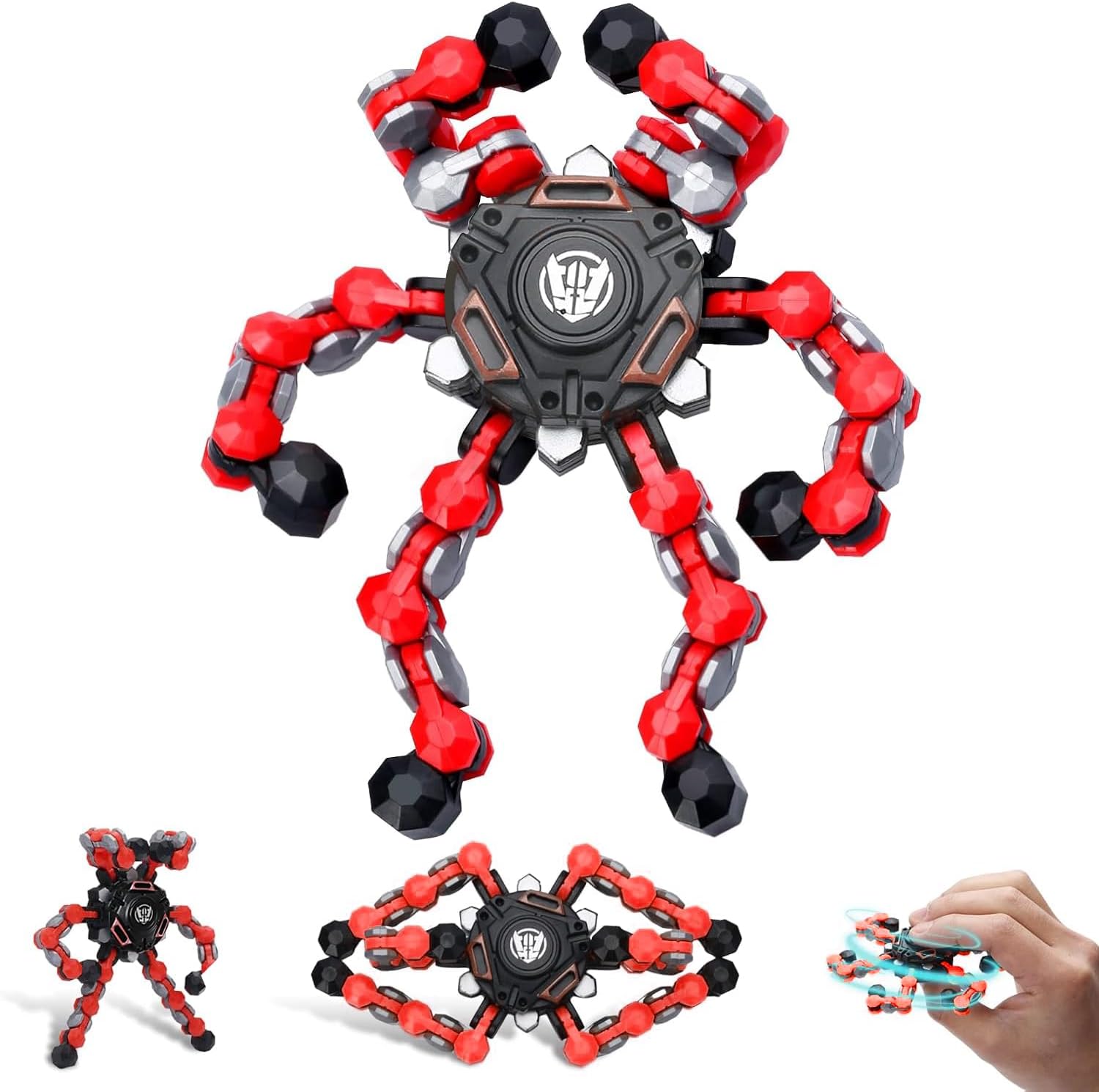 NEW Transformable Fidget Spinner Toy — Creative DIY Morphing Fingertip Gyro for All Ages