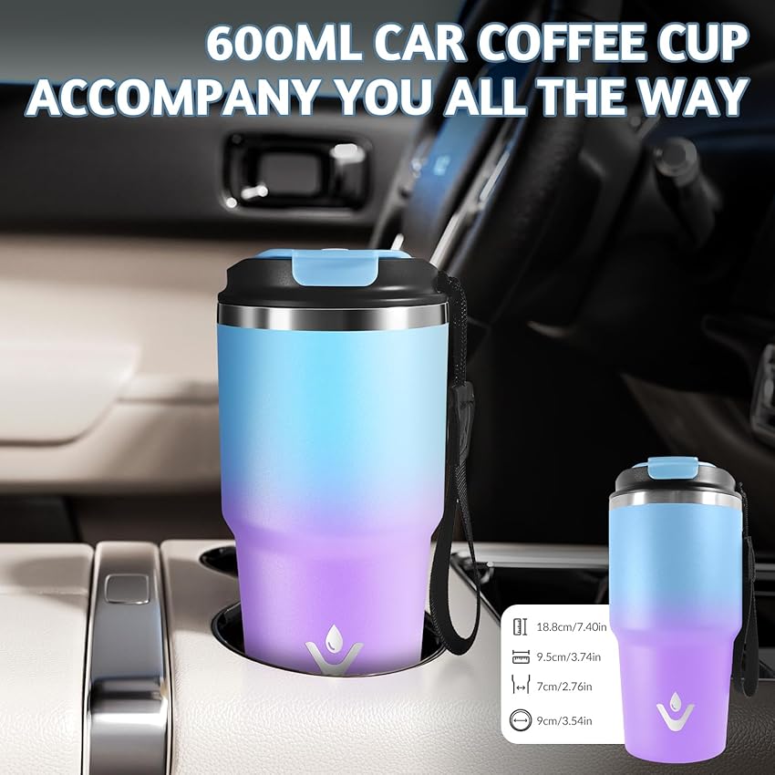 Thumbnail 4 de HoneyHolly Termo Café 600 ml de acero inoxidable