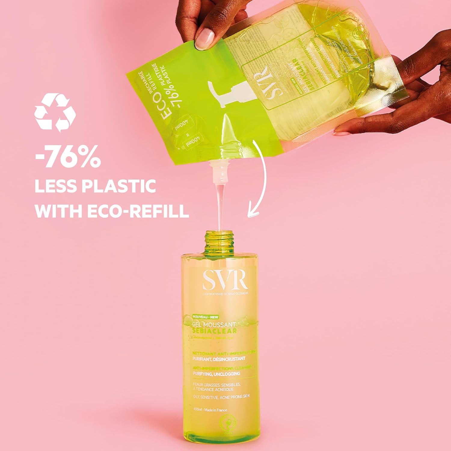 Thumbnail 5 de SVR SEBIACLEAR Salicylic Acid Face Wash & Body Wash: Purifying, Soap-Free Cleanser for Oily, Acne-Prone Skin