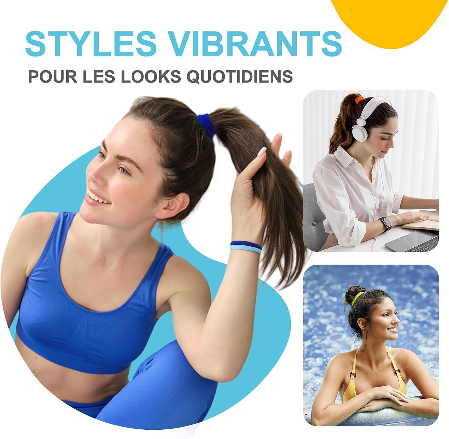 Detalle 2 de HOYOLS élastiques cheveux, lot de 100