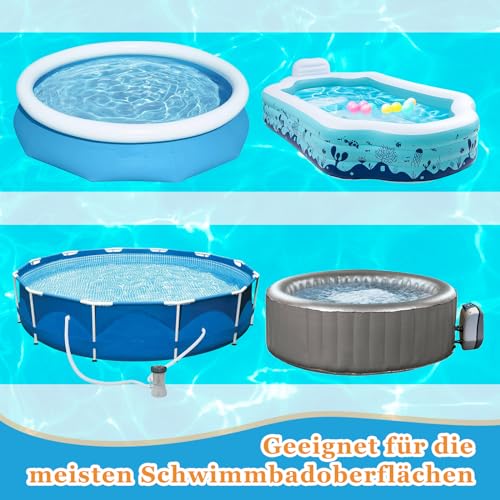 Detalle de Hymarvo Kit Réparation Piscine 10x150 cm – Rustine PVC sous l’eau, adhésif durable pour liner et équipements aquatiques