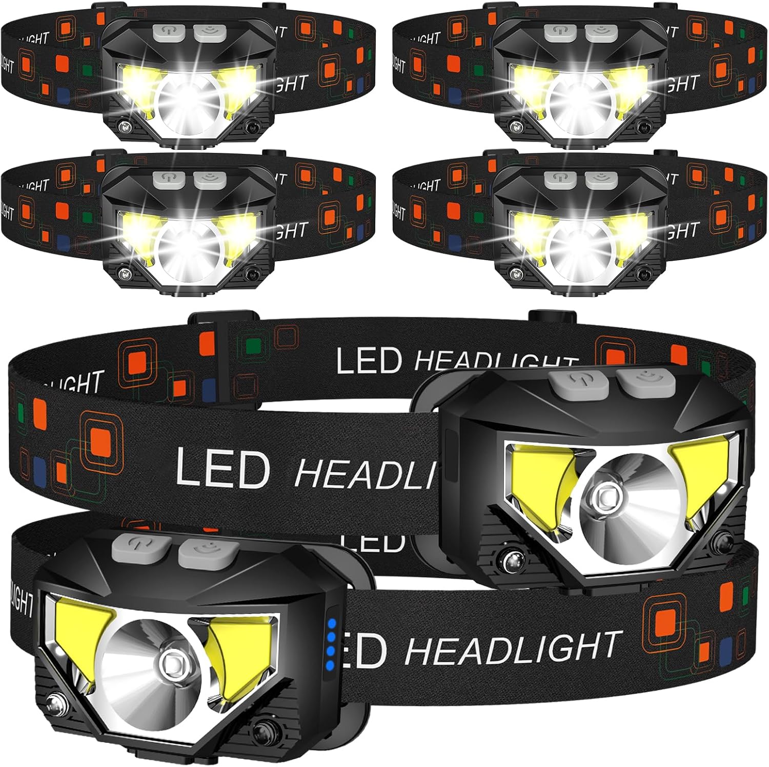 Thumbnail 6 de LHKNL Headlamp Flashlight 2-Pack 🔦