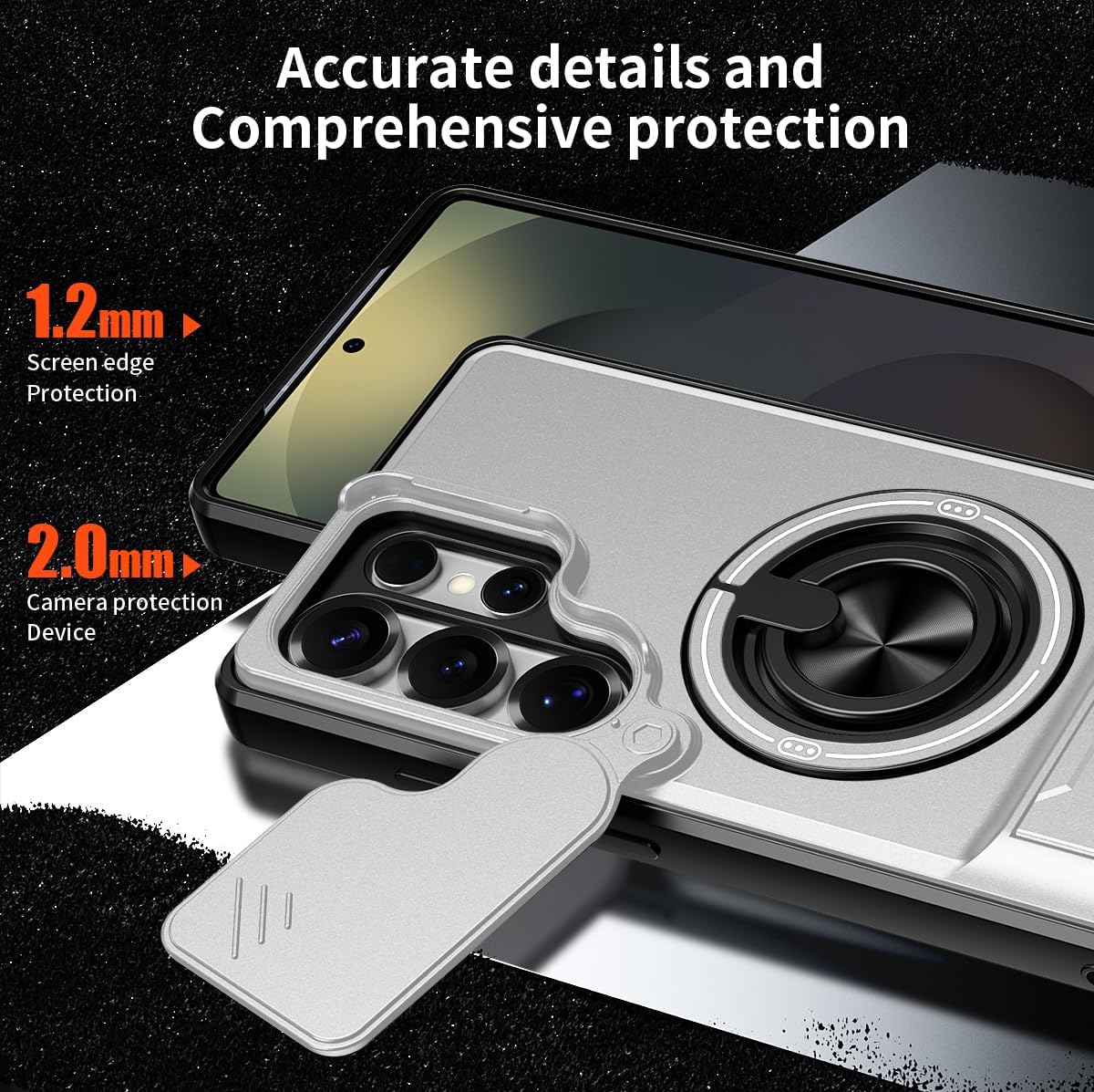 Detalle de Asuwish Samsung Galaxy S25 Ultra Phone Case