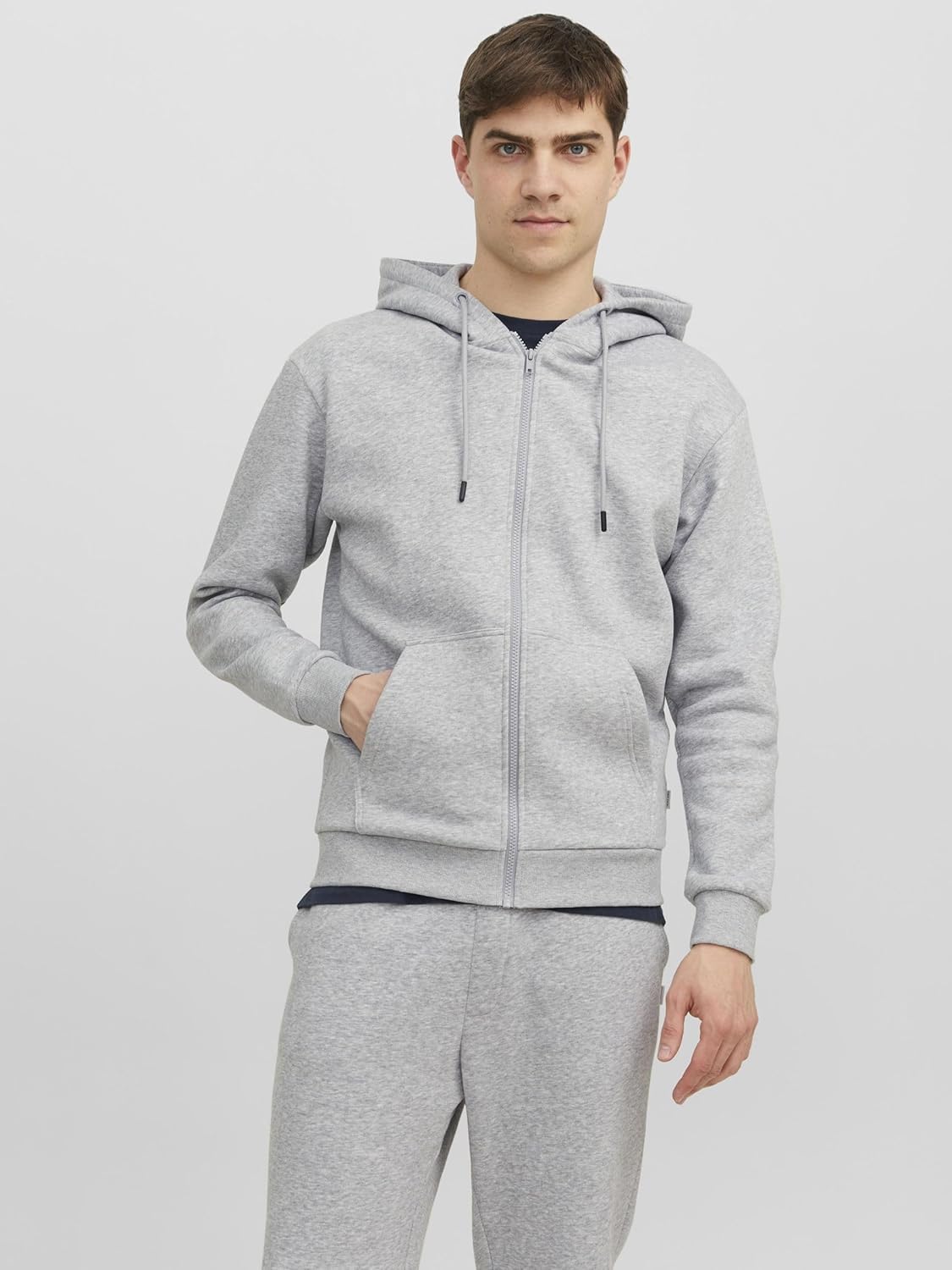 Thumbnail 1 de Jack & Jones Zip Hoodie Plain Zip Hoodie da uomo: felpa con cappuccio e zip