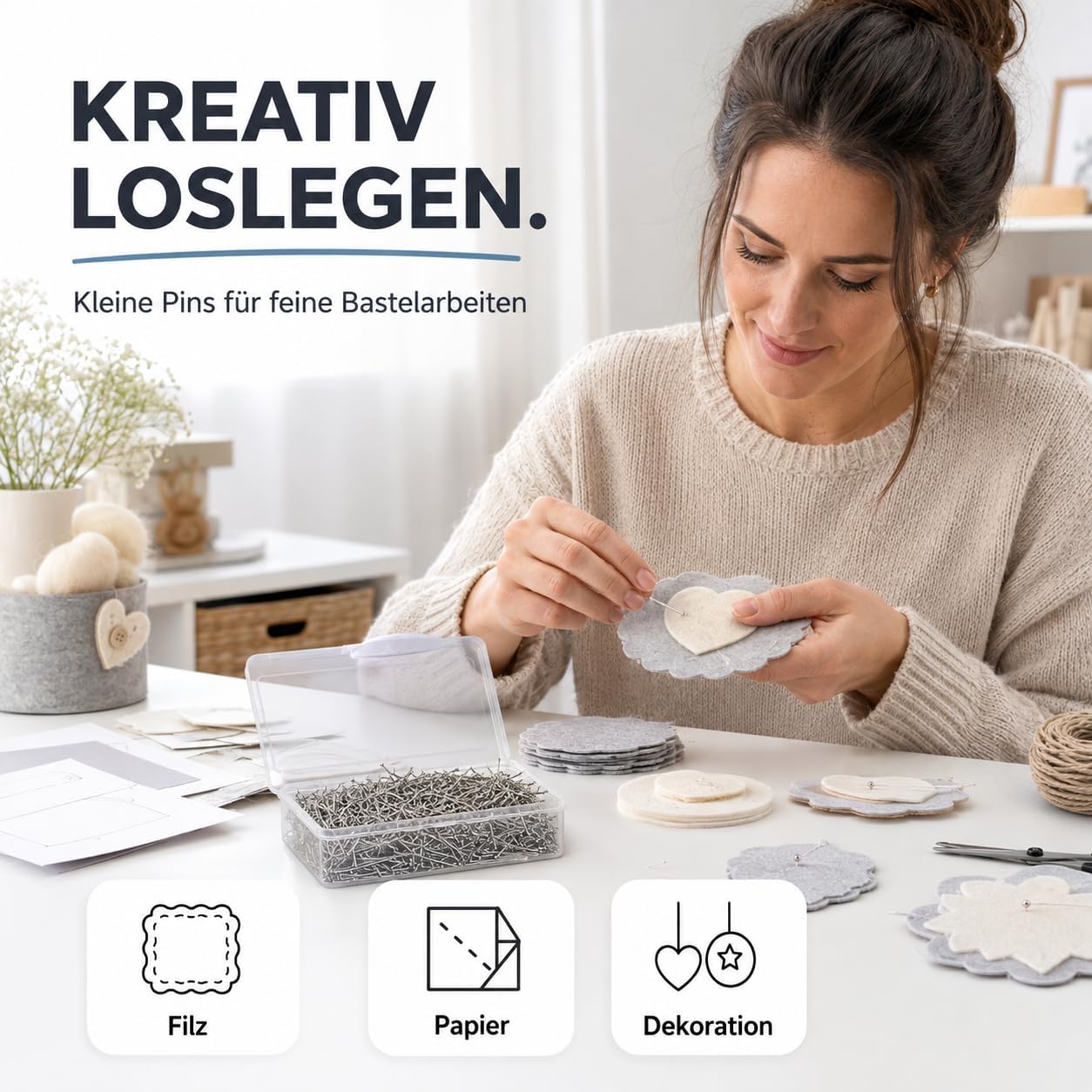 Detalle 2 de ORGANIZABEL OG-002 spelden, 3000 stuks met kop van 13 mm