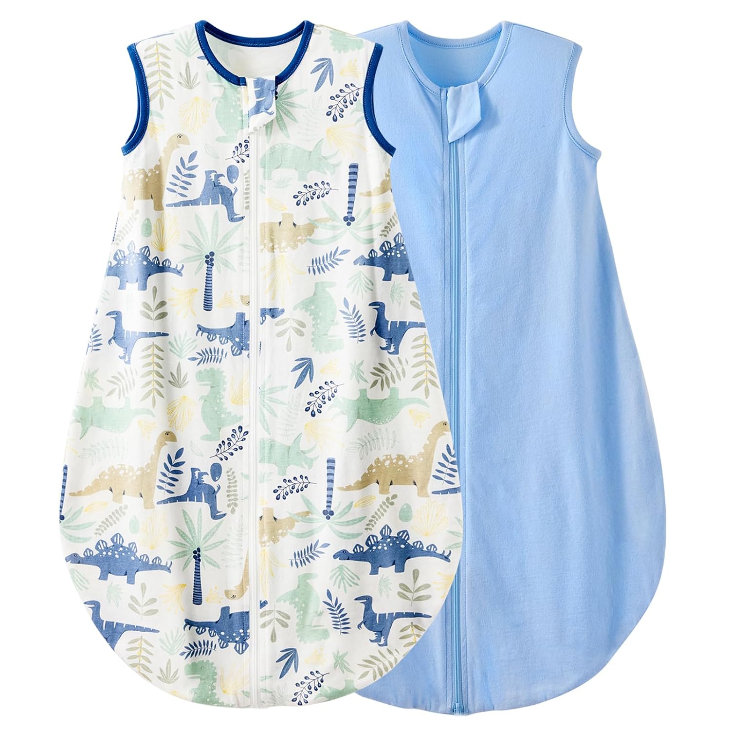 Detalle de Duomiaomiao 2er Pack Baby-Schlafsack (0,5 Tog) aus Baumwolle, für 6 Monate bis 5 Jahre