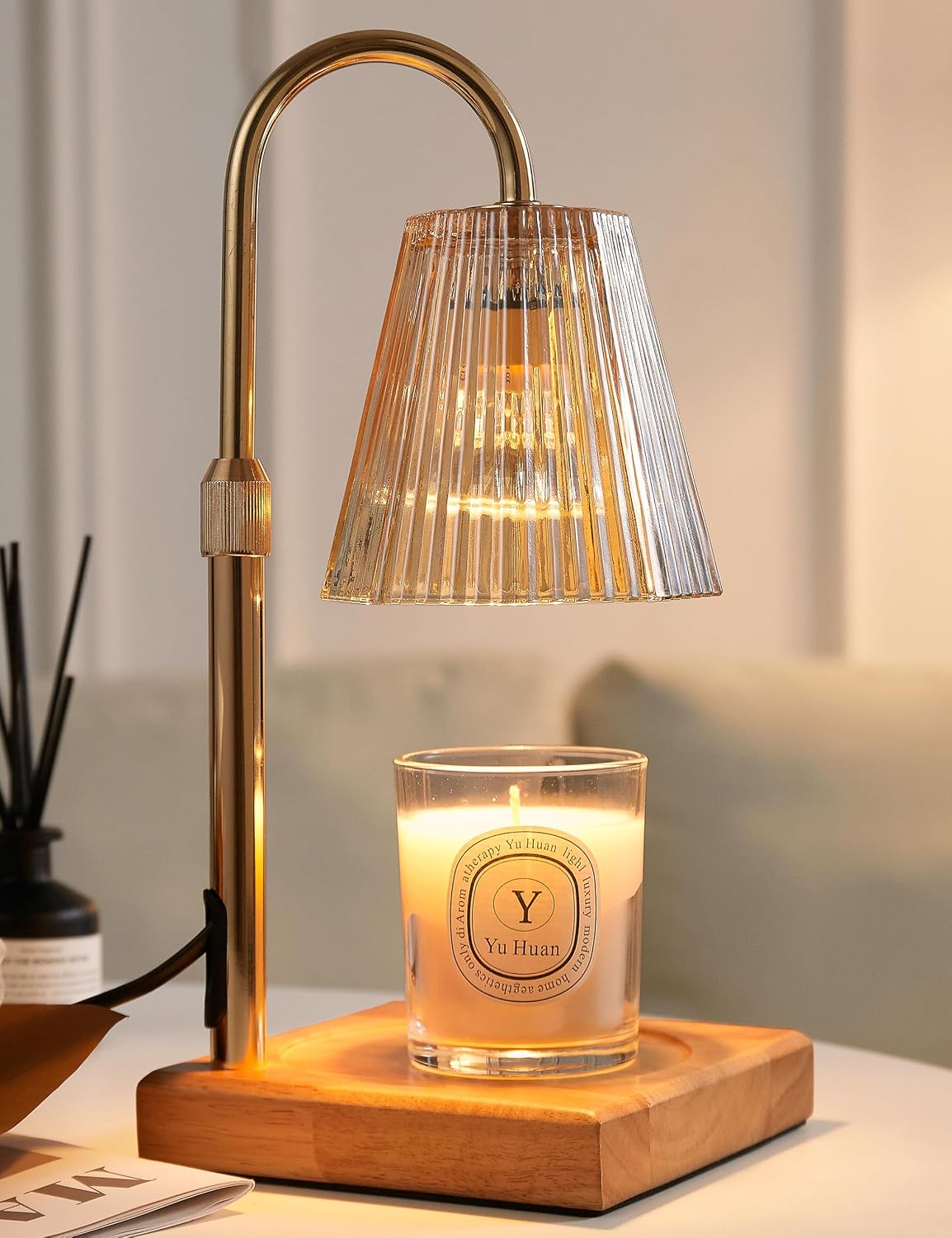 Detalle de Allanmen Candle Warmer Lamp with Timer and Dimmable Brightness