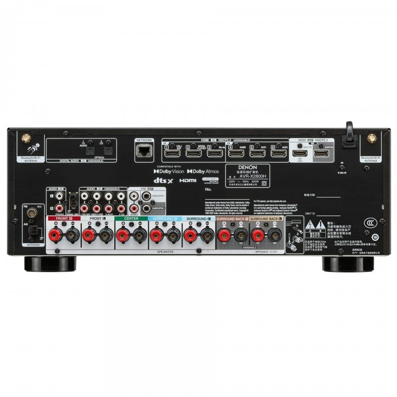 Detalle de Denon AVR-X2800H Receptor AV 7.2 Canales 🛋️ Sonido y 8K