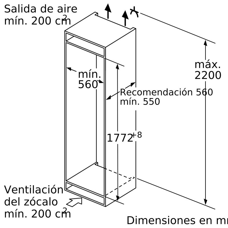 Detalle de Balay 3GIF737F, congelador vertical integrable con cajón BigBox de 30 litros