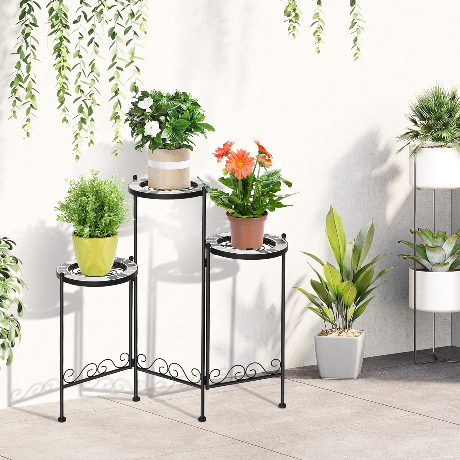 Thumbnail 1 de Outsunny Soporte para Plantas plegable 60x22x65 cm