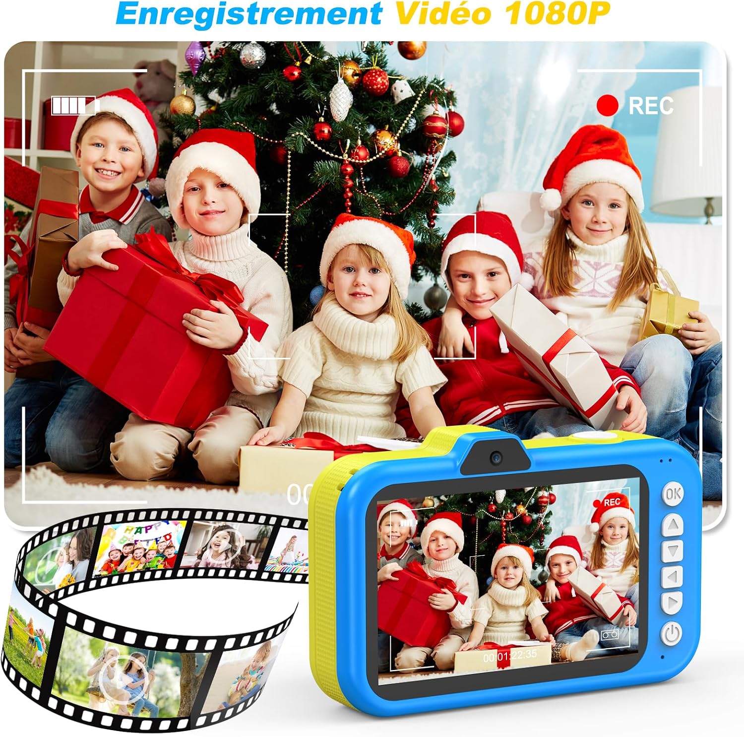 Thumbnail 6 de Appareil Photo Enfant 1080P 3,5" écran