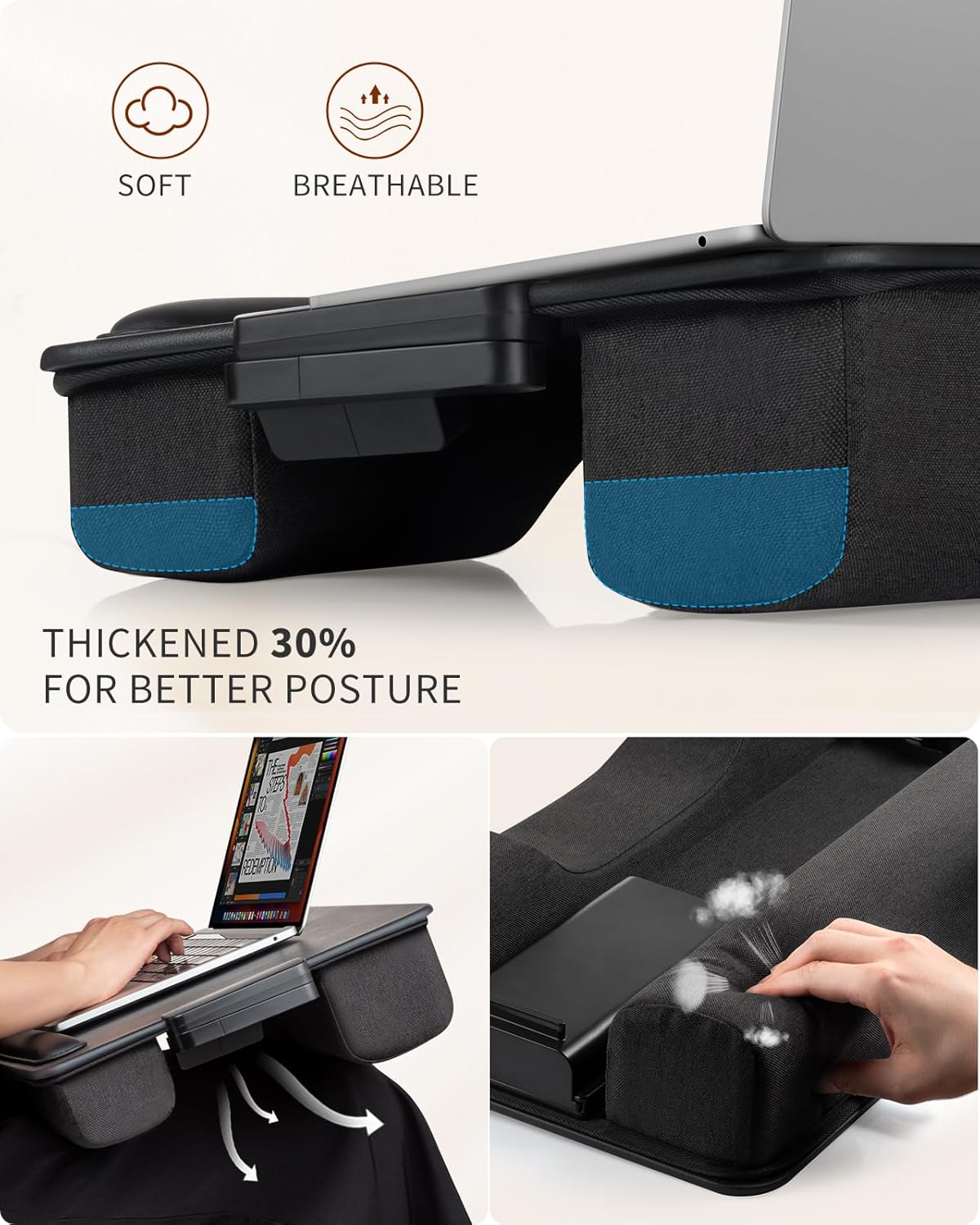 Detalle 2 de SAIJI Lap Desk Laptop Tray
