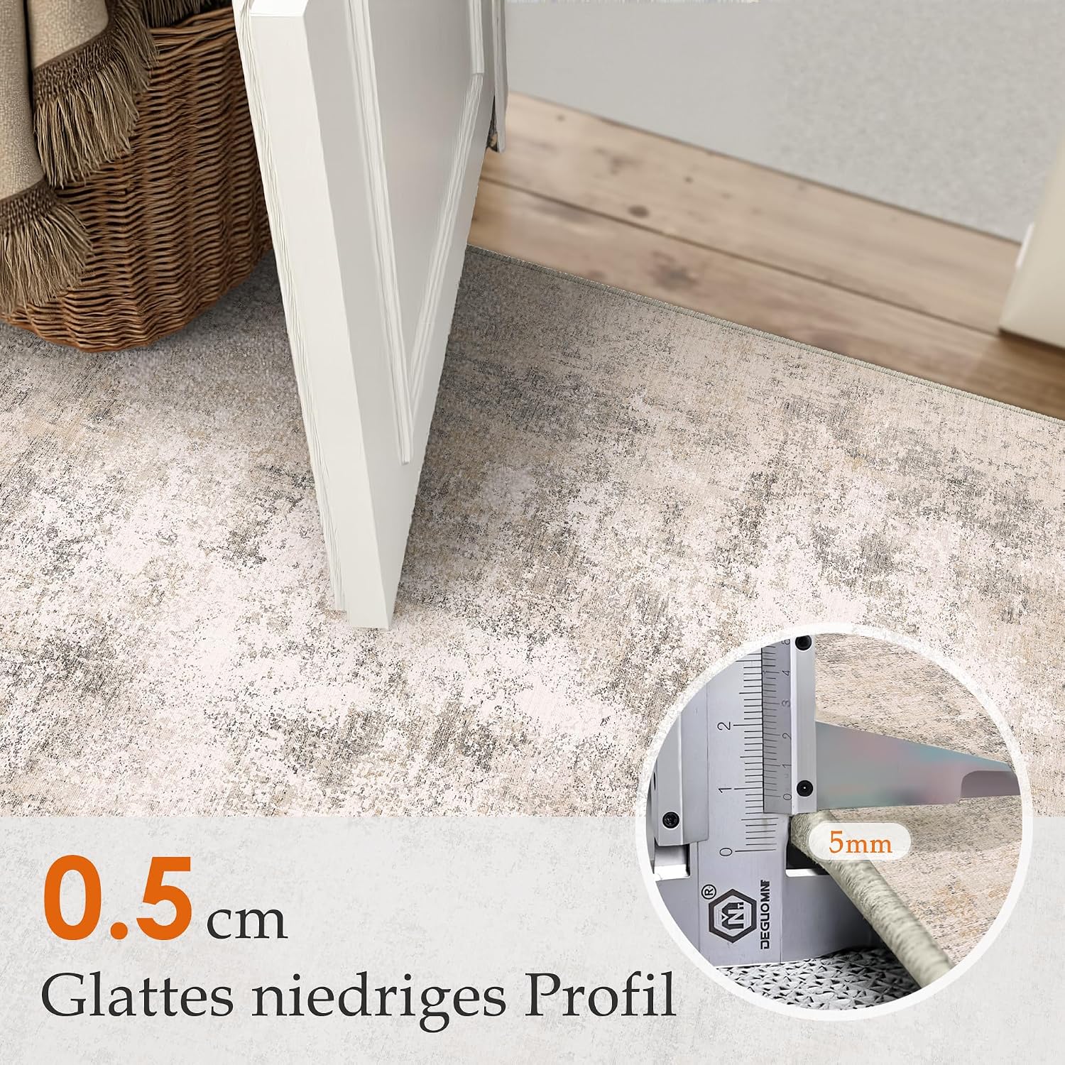 Thumbnail 2 de PureCozy Beige Abstrakter Teppich 240x300 cm