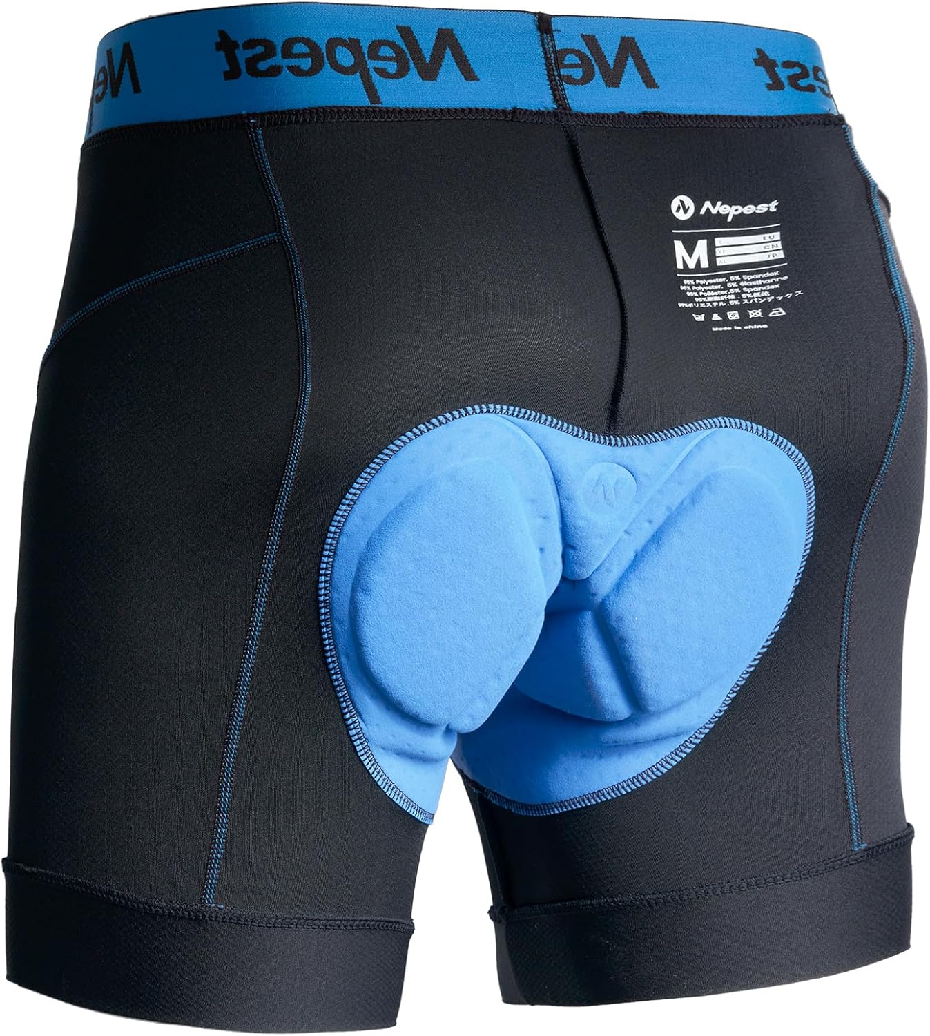 Thumbnail 6 de Nepest Radunterhose Herren Gepolstert 4D – Atmungsaktiv, Schnell Trocknend, Breiter Bund