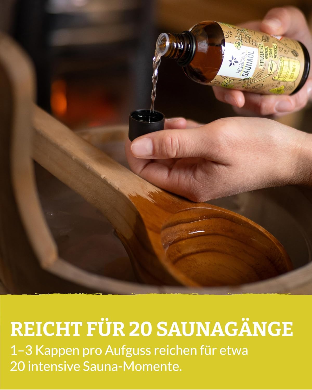 Thumbnail 4 de Heldengrün® Zitruszauber Saunaaufguss 20 Anwendungen 🍊