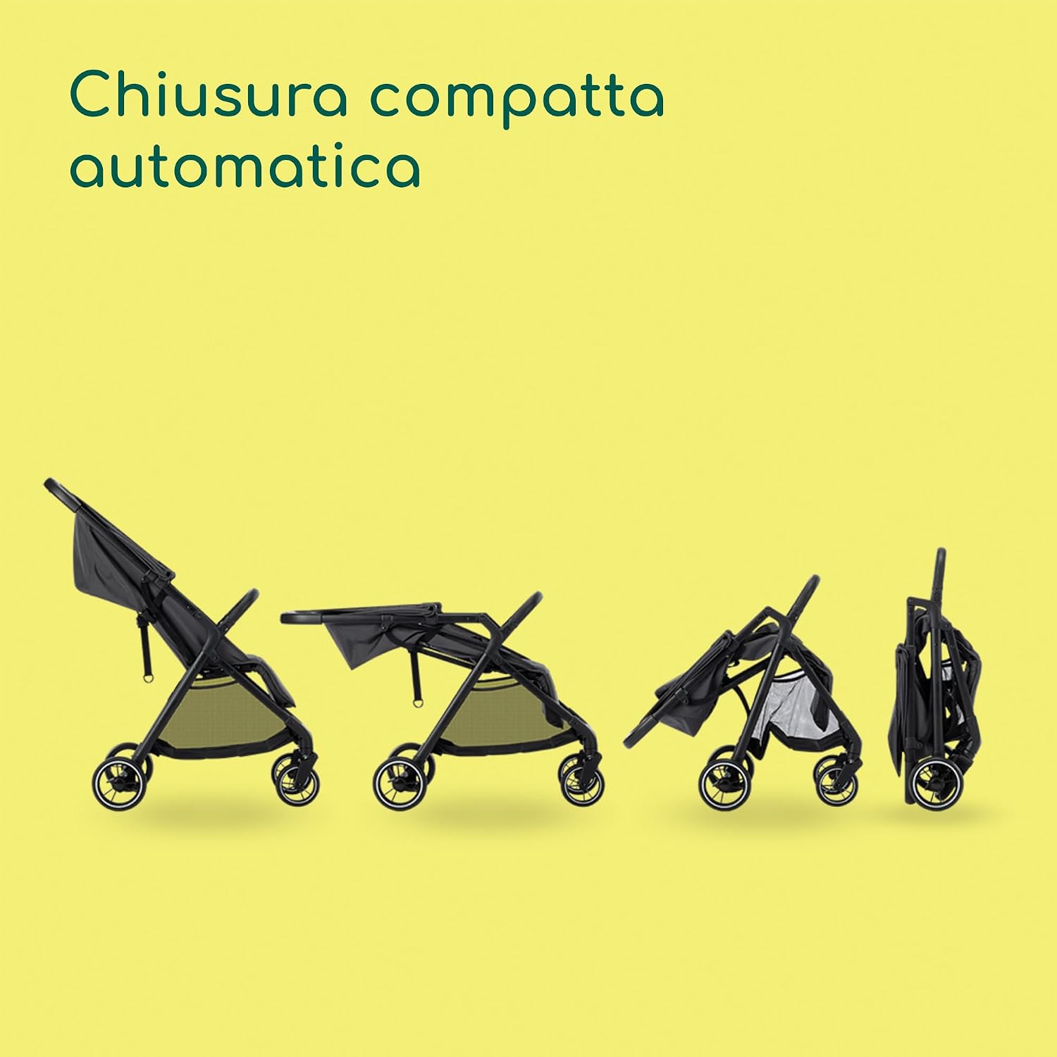 Thumbnail 3 de Bebeconfort Azur Passeggino Compatto, 0-3 anni (fino a 15 kg) con chiusura automatica a una mano e schienale reclinabile