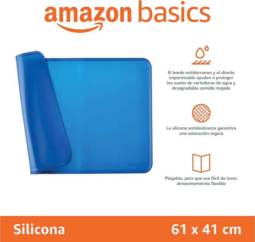 Thumbnail 6 de Amazon Basics Tapete silicona 61 x 41 cm para mascotas 🐾