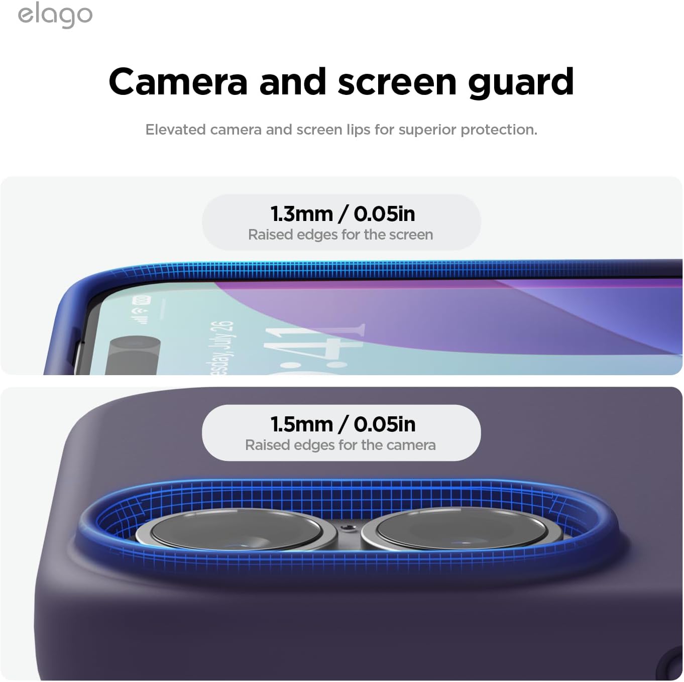 Thumbnail 4 de elago Coque Silicone Liquide Premium iPhone 16 — Étui antichoc violet