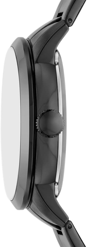Detalle de Fossil Townsman Herrenuhr – Automatik-Dreizeigerwerk, 44 mm Gehäuse, Edelstahl-/Lederarmband