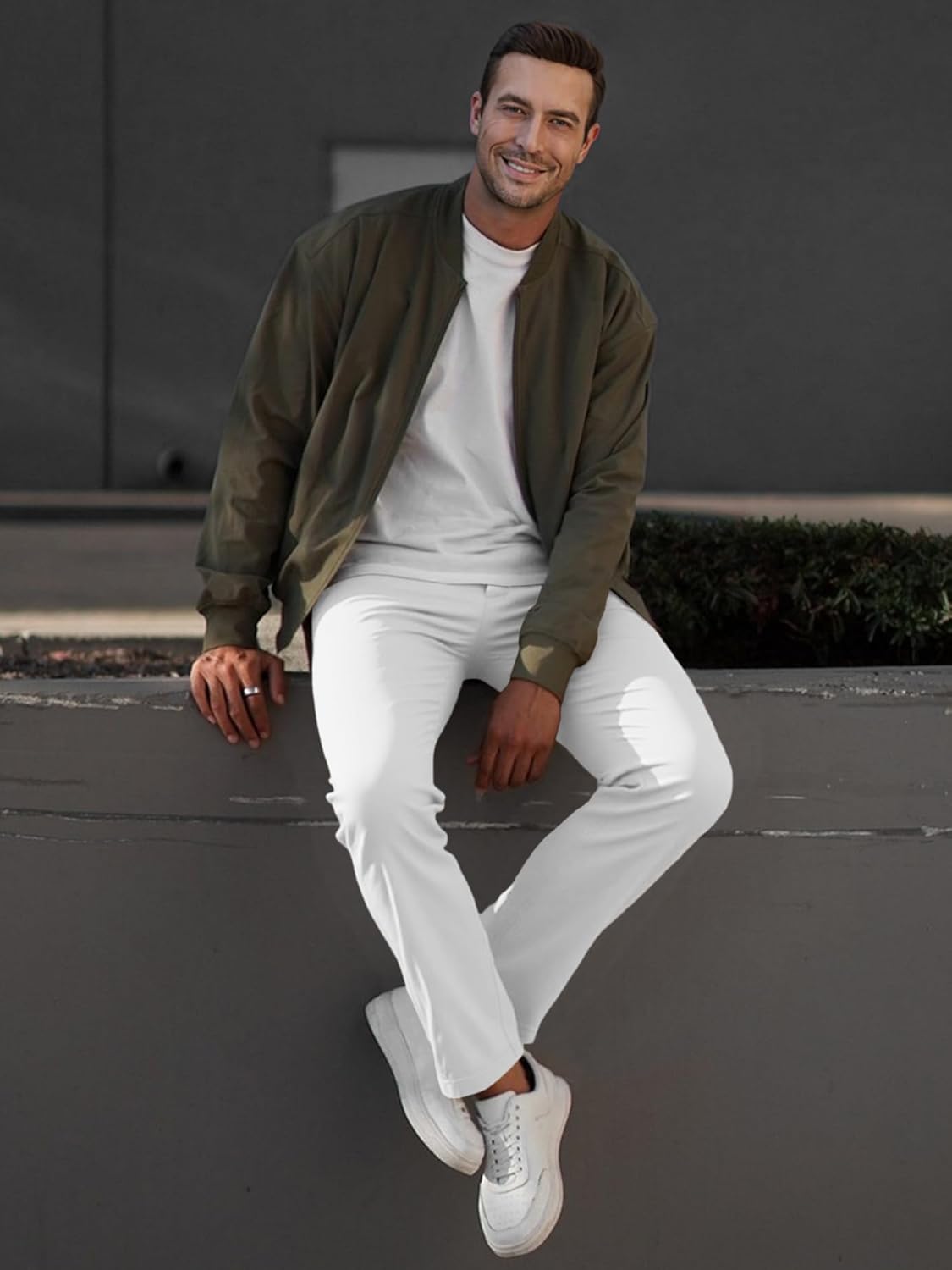 Thumbnail 5 de JMIERR Men's Chino Pants: Casual Elastic Waist, Tapered Fit for Everyday Comfort