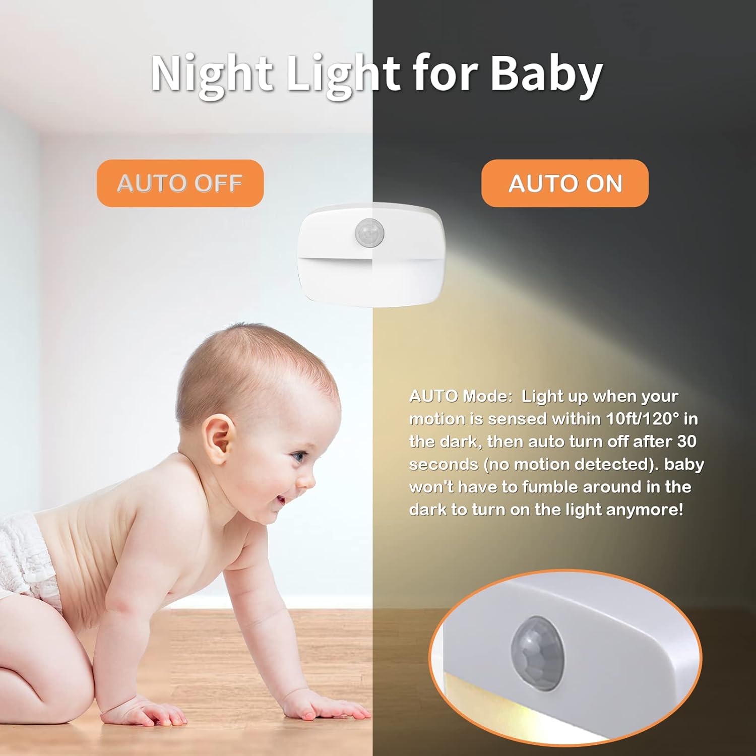 Thumbnail 4 de LED Motion Sensor Night Light 4 Pack 🛋