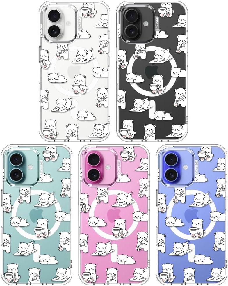 Thumbnail 2 de MOSNOVO iPhone 16 Plus Case with MagSafe | Cozy Bear Days Design
