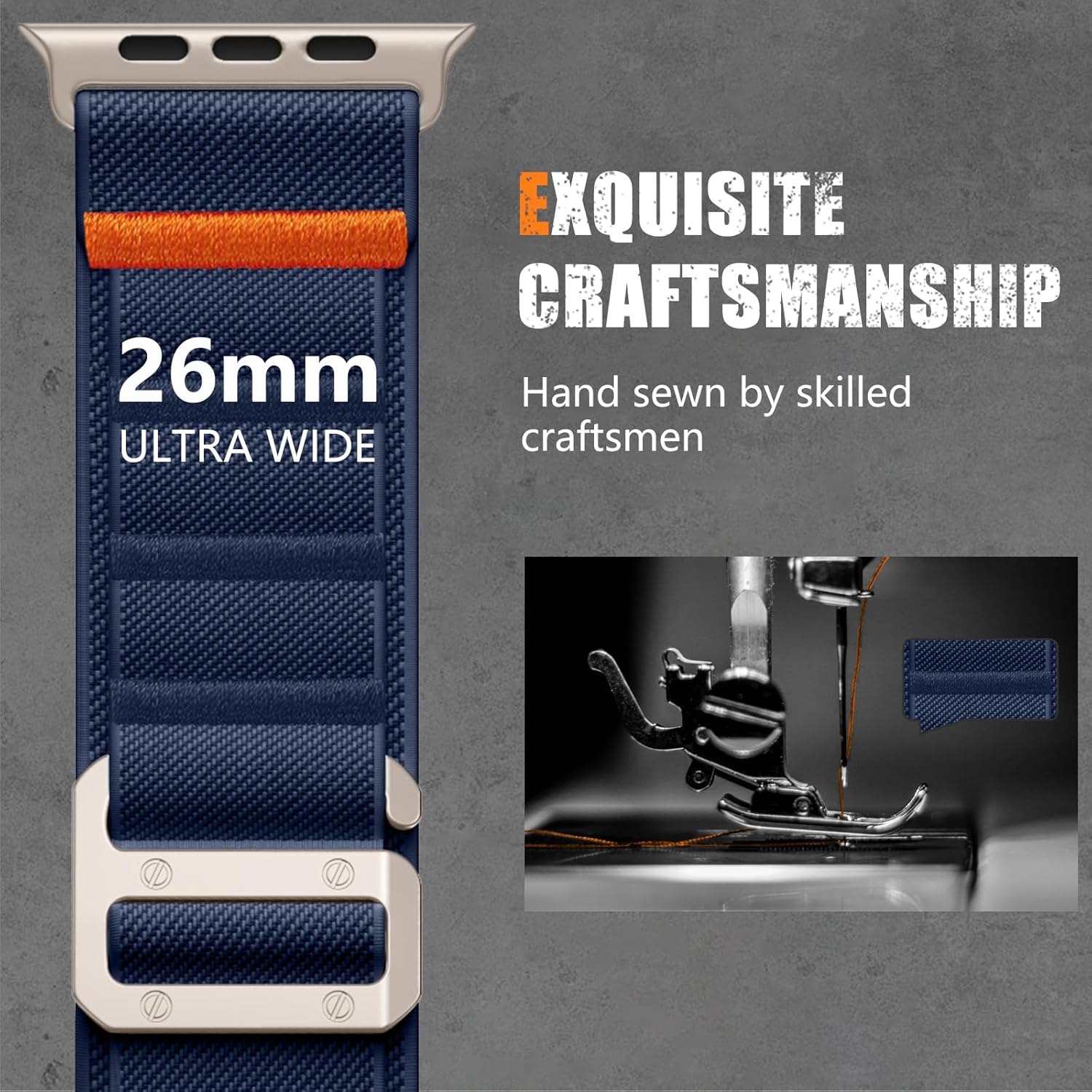 Thumbnail 3 de Bandletic Nylon Strap 26mm for Apple Watch Ultra