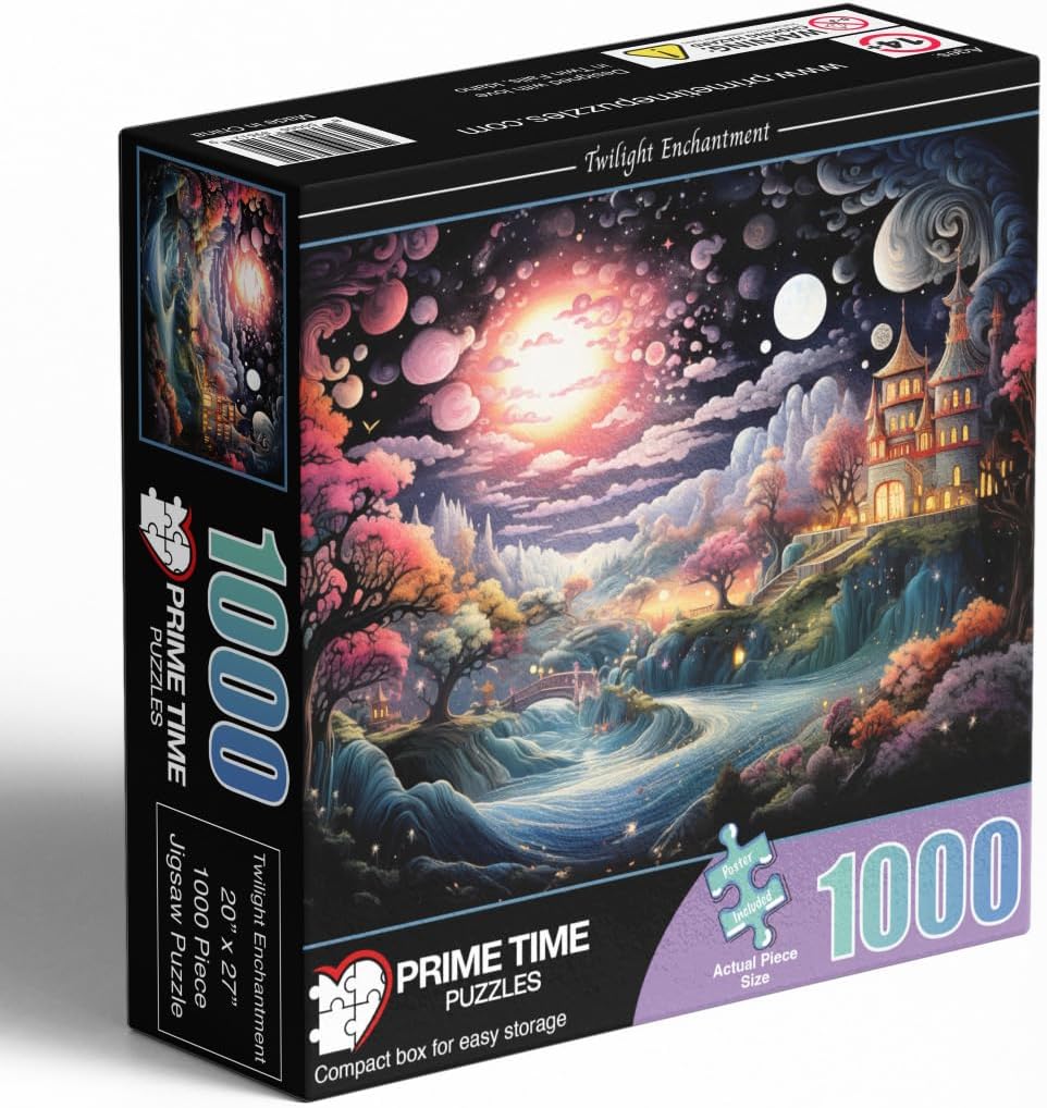 Detalle de Prime Time Puzzles 6129 Magic River 1,000-Piece Adult Jigsaw Puzzle